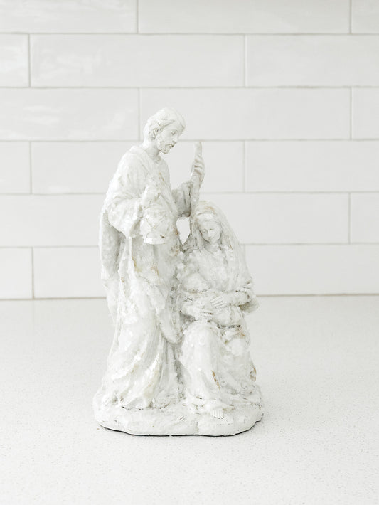 White Glitter Nativity