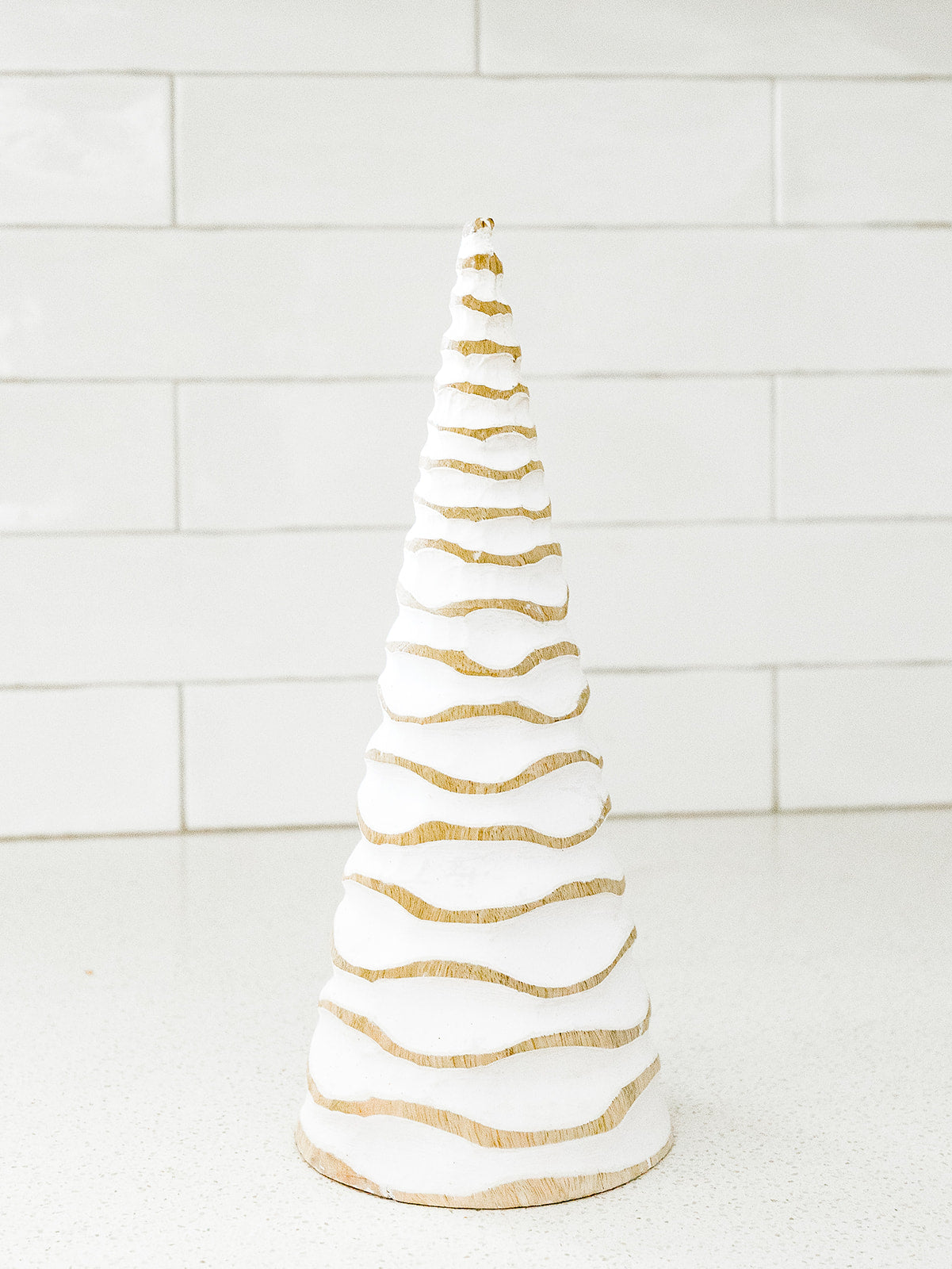 Natural and White Curvy Tree - 3 Sizes