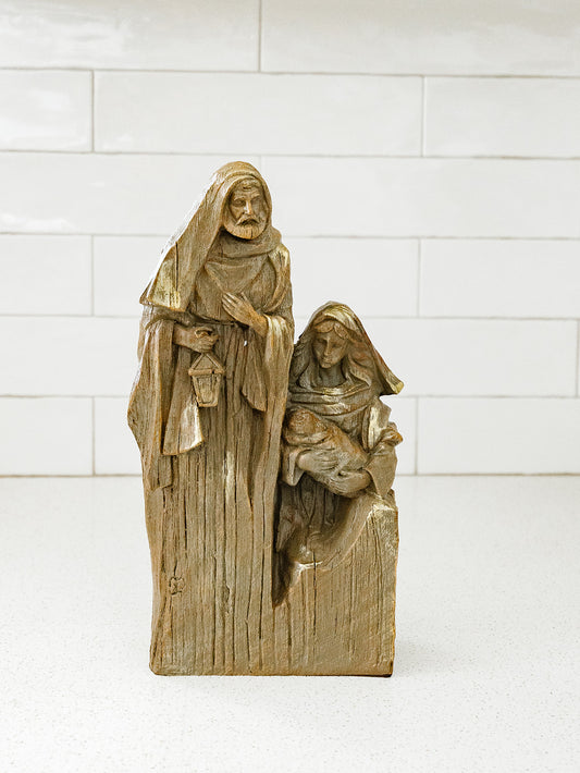Natural Holy Family Nativity - 12.8"