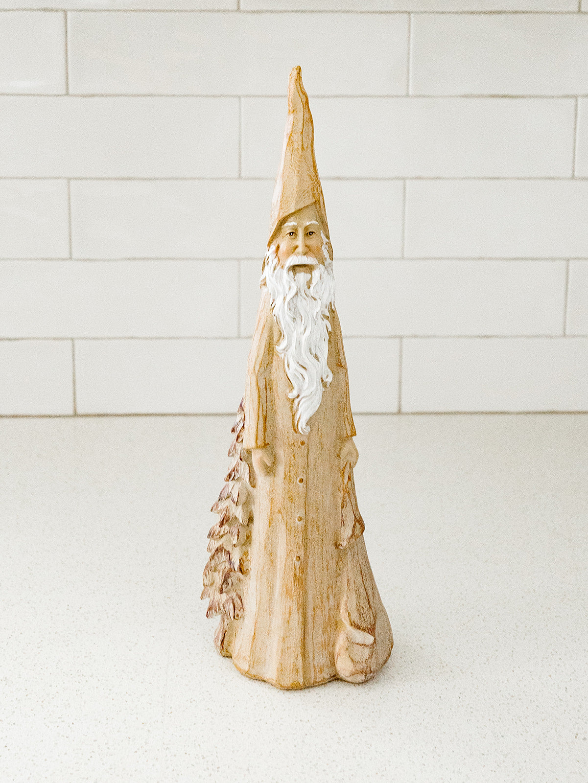 Natural and White Santa - 15.5"