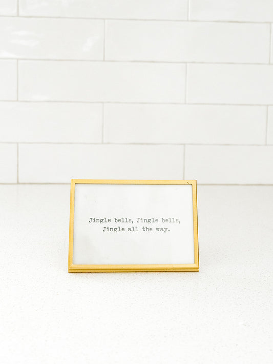 Gold Finish Frame with Saying - 3 Styles