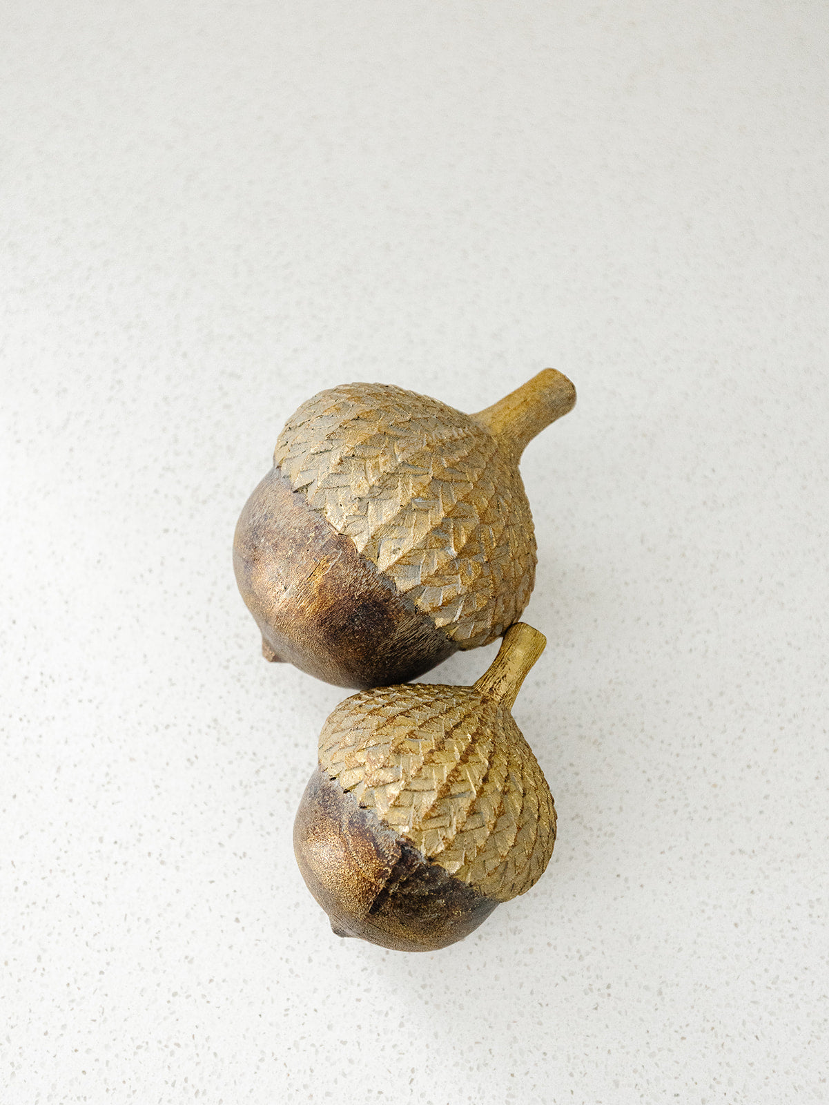Gold Gilded Acorn - 2 Sizes