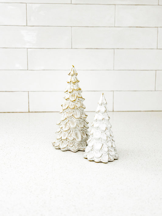Cream Glazed Tree - 2 sizes