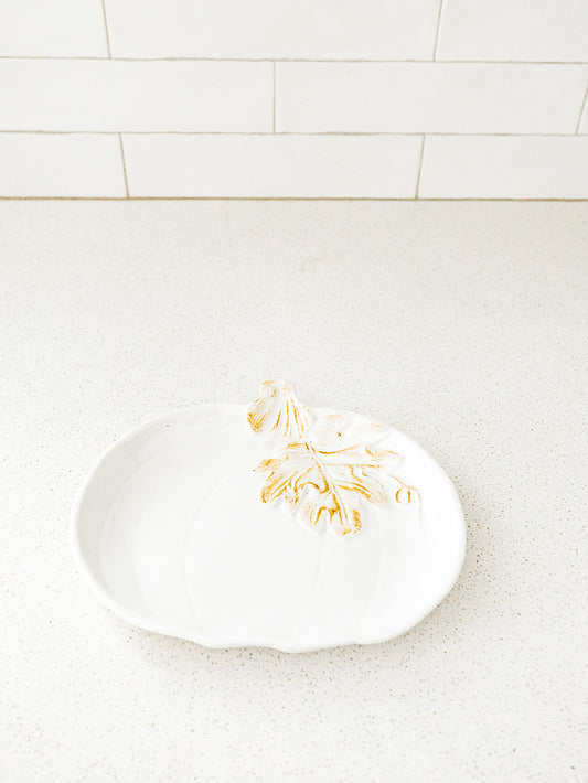 White Pumpkin Plate
