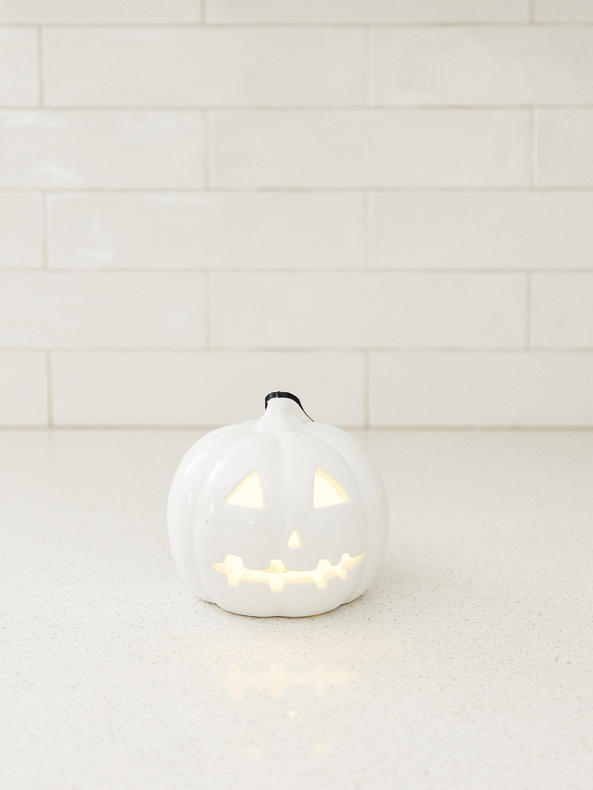 White LED Jack O Lantern - 3 Styles