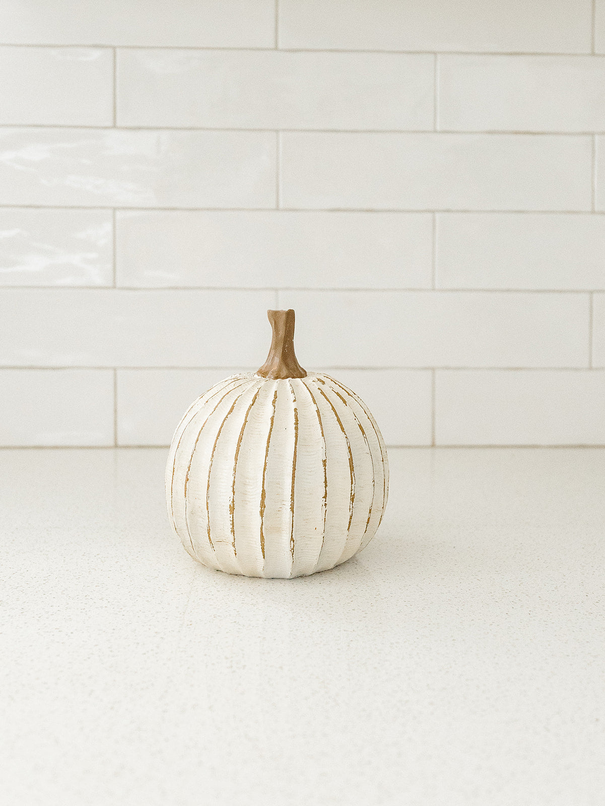 Whitewashed Pumpkin - 3 Sizes