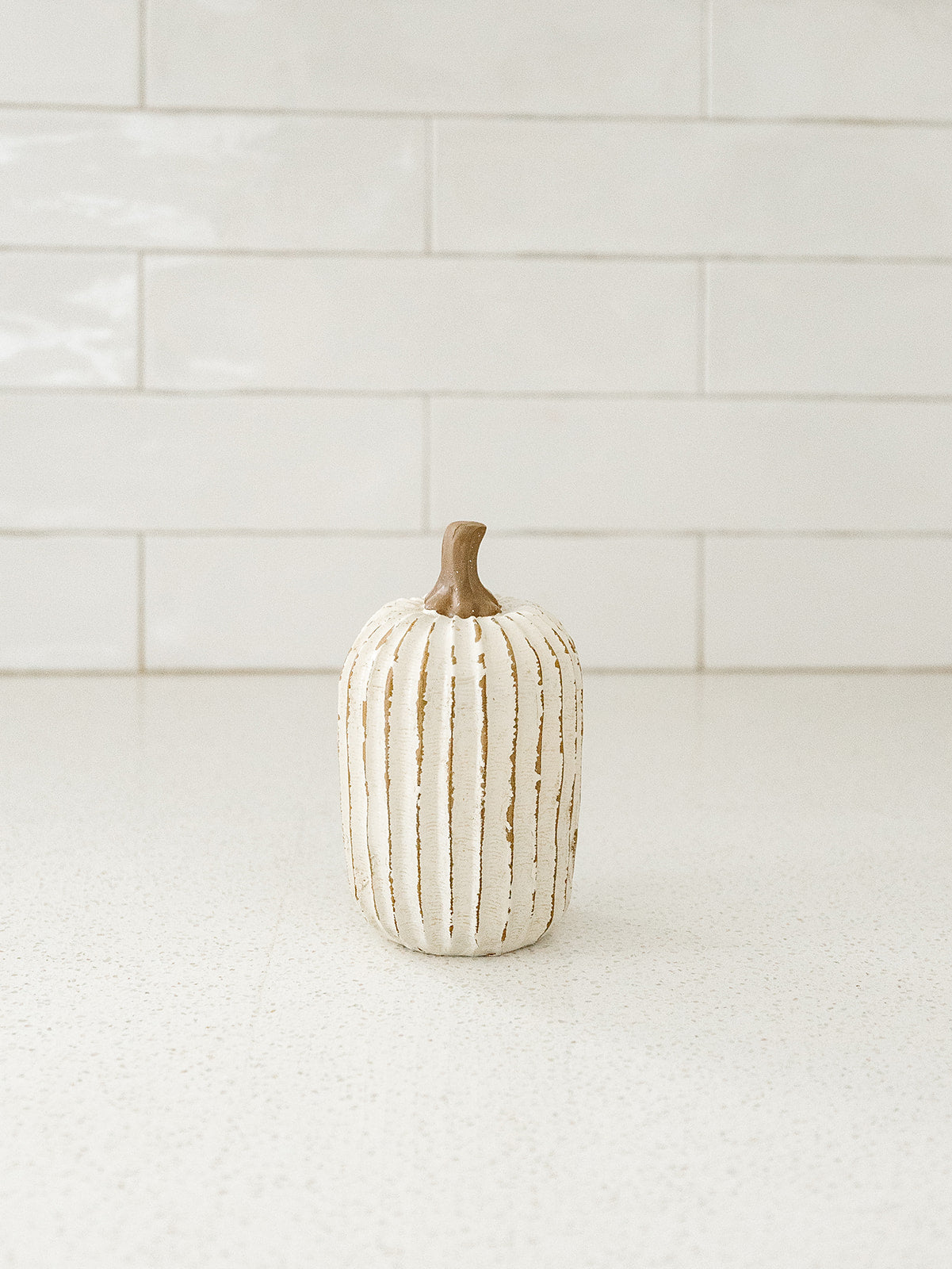 Whitewashed Pumpkin - 3 Sizes
