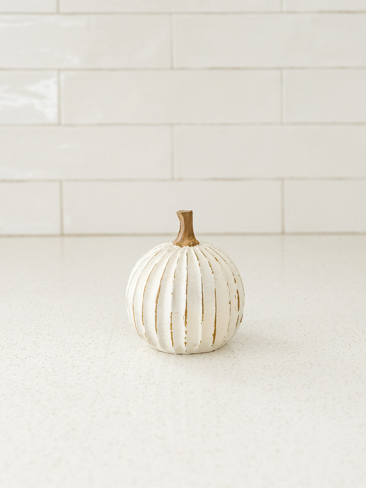 Whitewashed Pumpkin - 3 Sizes
