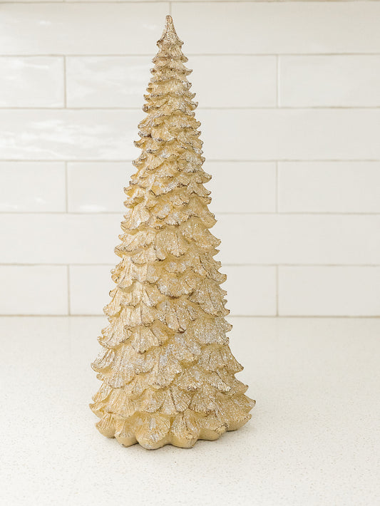 Gold Sparkle Fir Tree - 3 Sizes