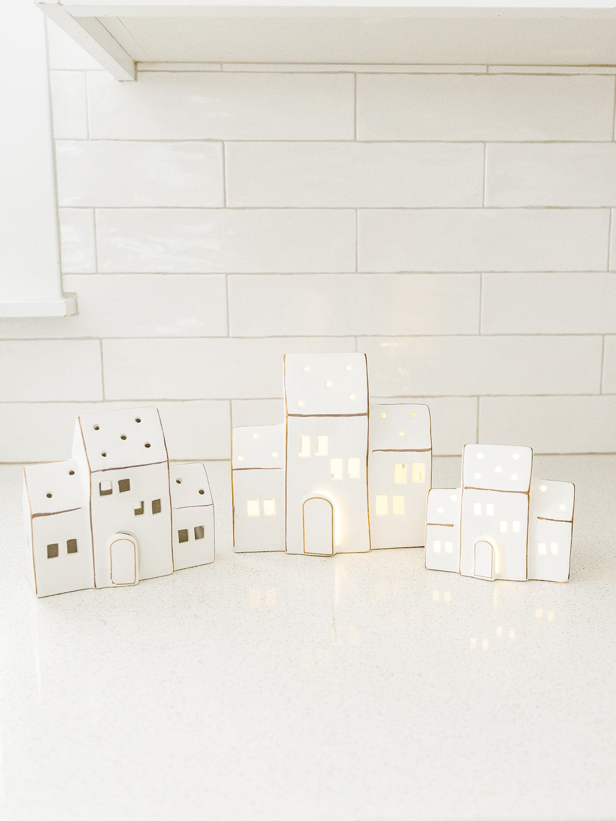 Zermatt LED Porcelain House - 3 Sizes