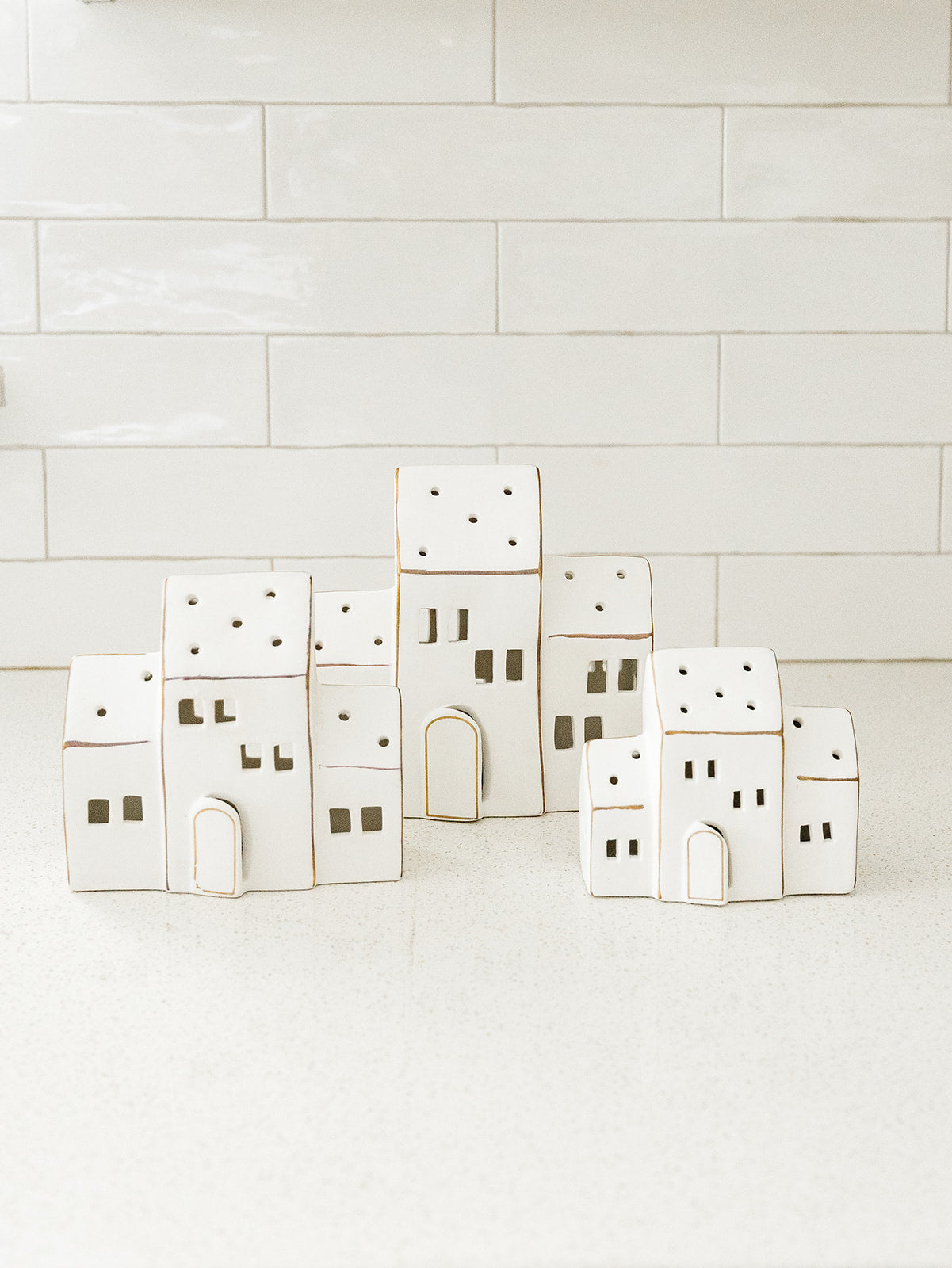 Zermatt LED Porcelain House - 3 Sizes