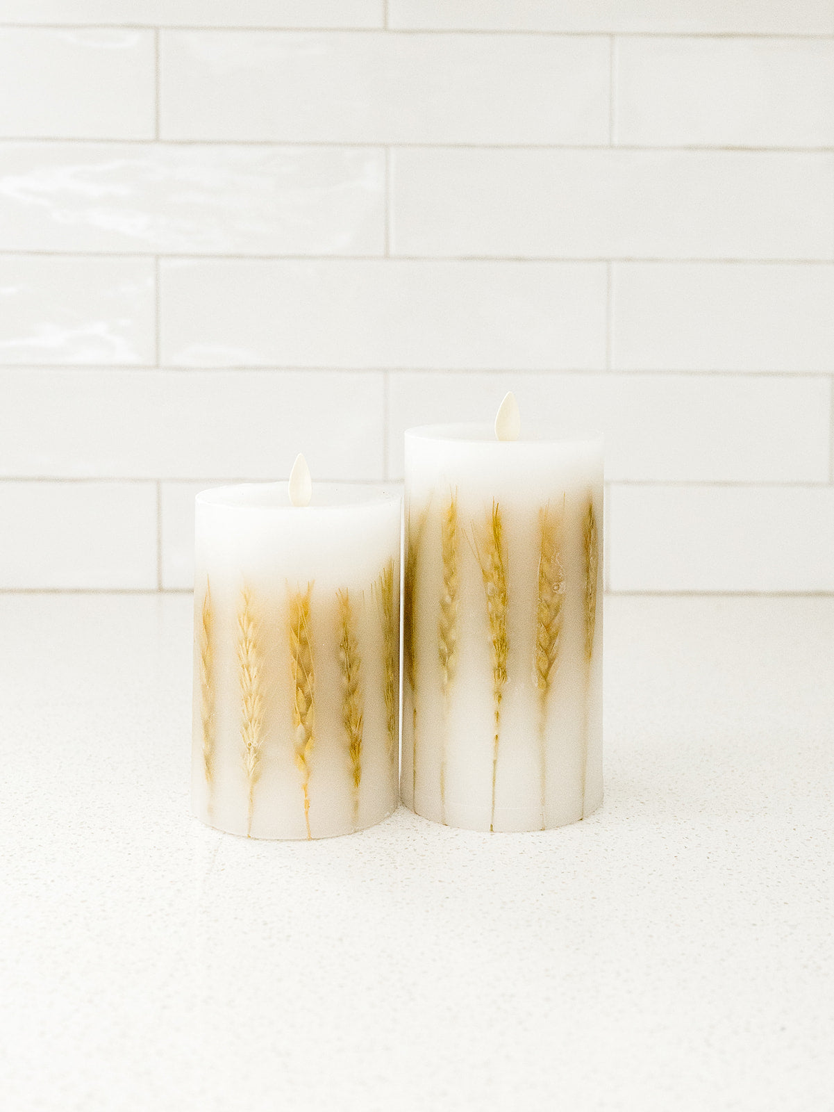 Luminara Wheat Candle - 2 Sizes