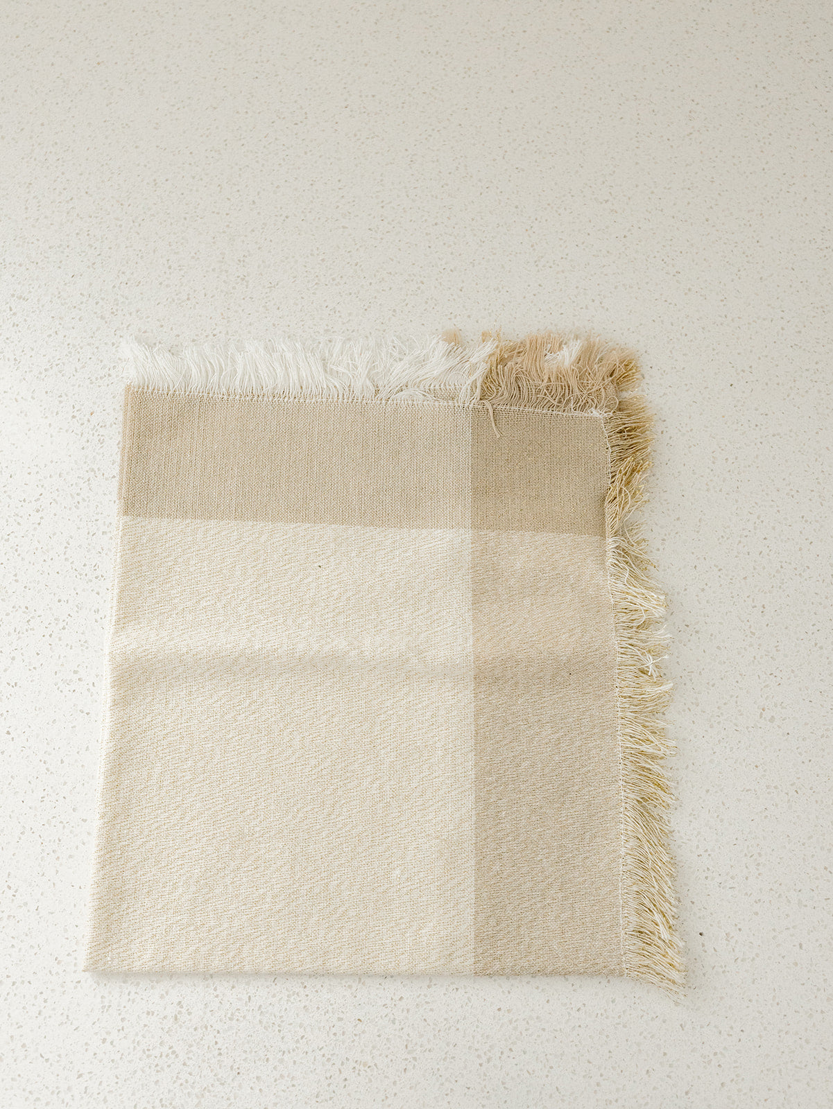 Gold Plaid Napkin