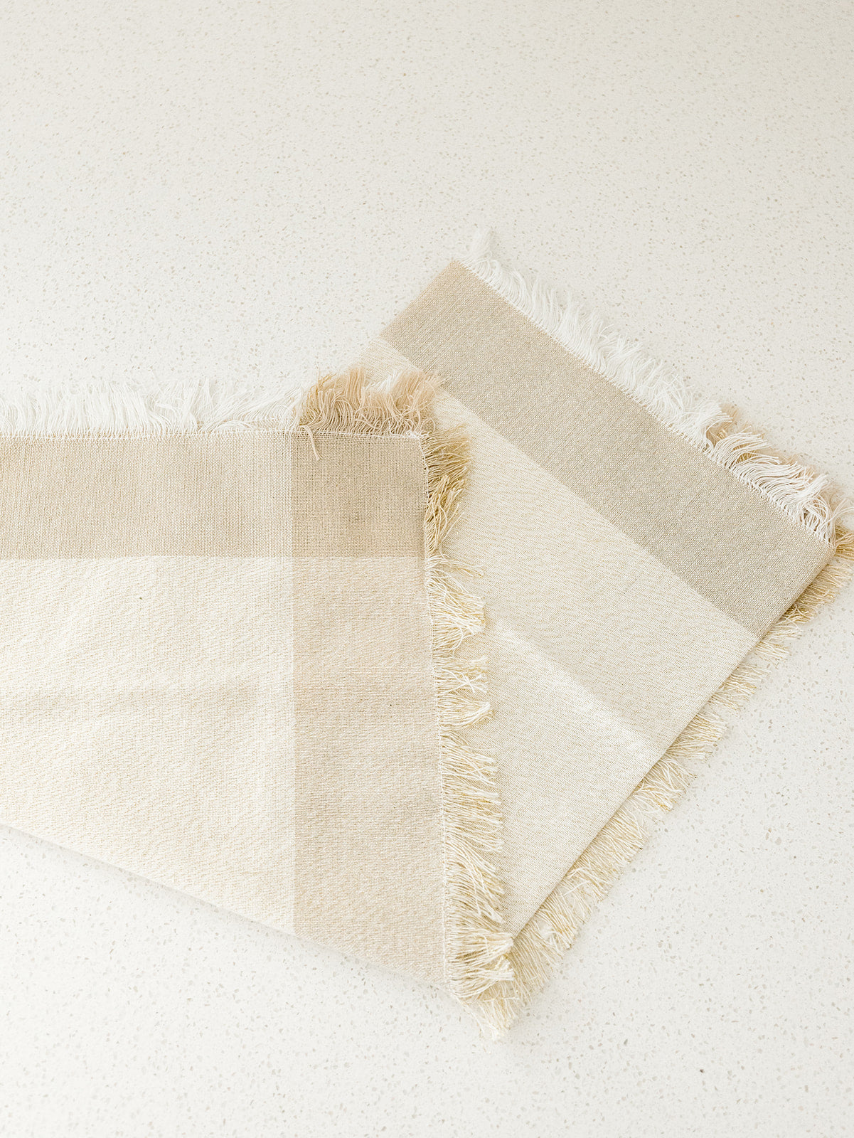 Gold Plaid Napkin