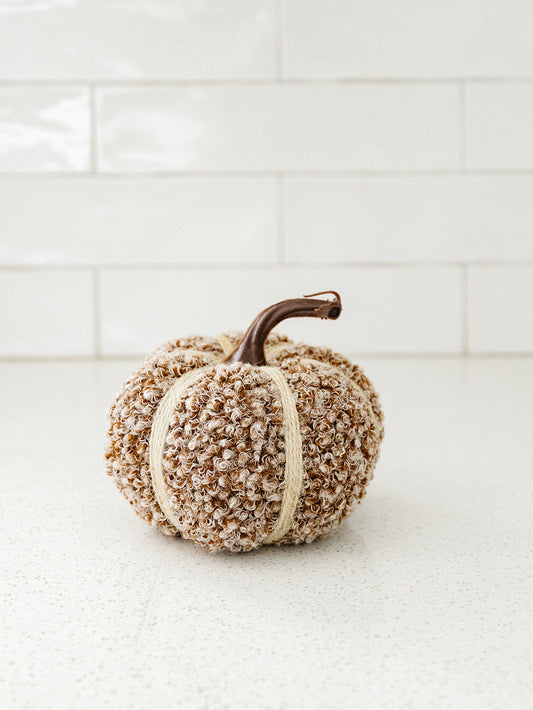 Brown Texured Pumpkin - 3 Sizes