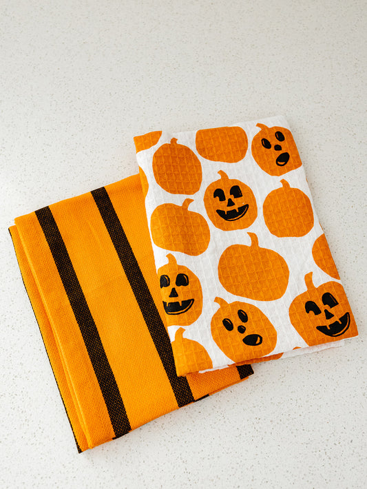 Halloween Dish Towels - Set of 2