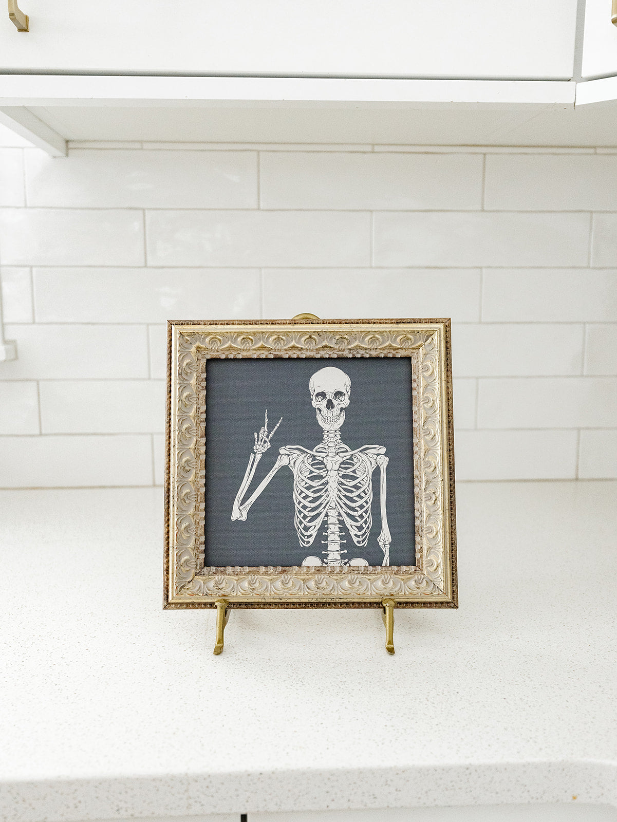 Halloween Skeleton Framed Art