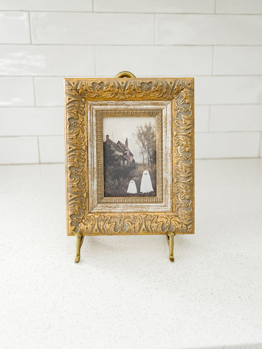 Halloween Ghosts in Autumn Framed Art