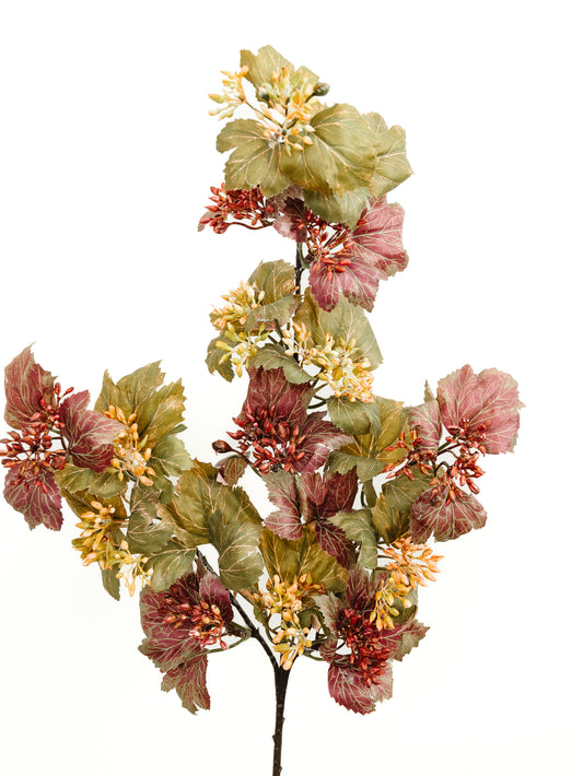 Burgundy and Green Danica Ivy Stem - 27"