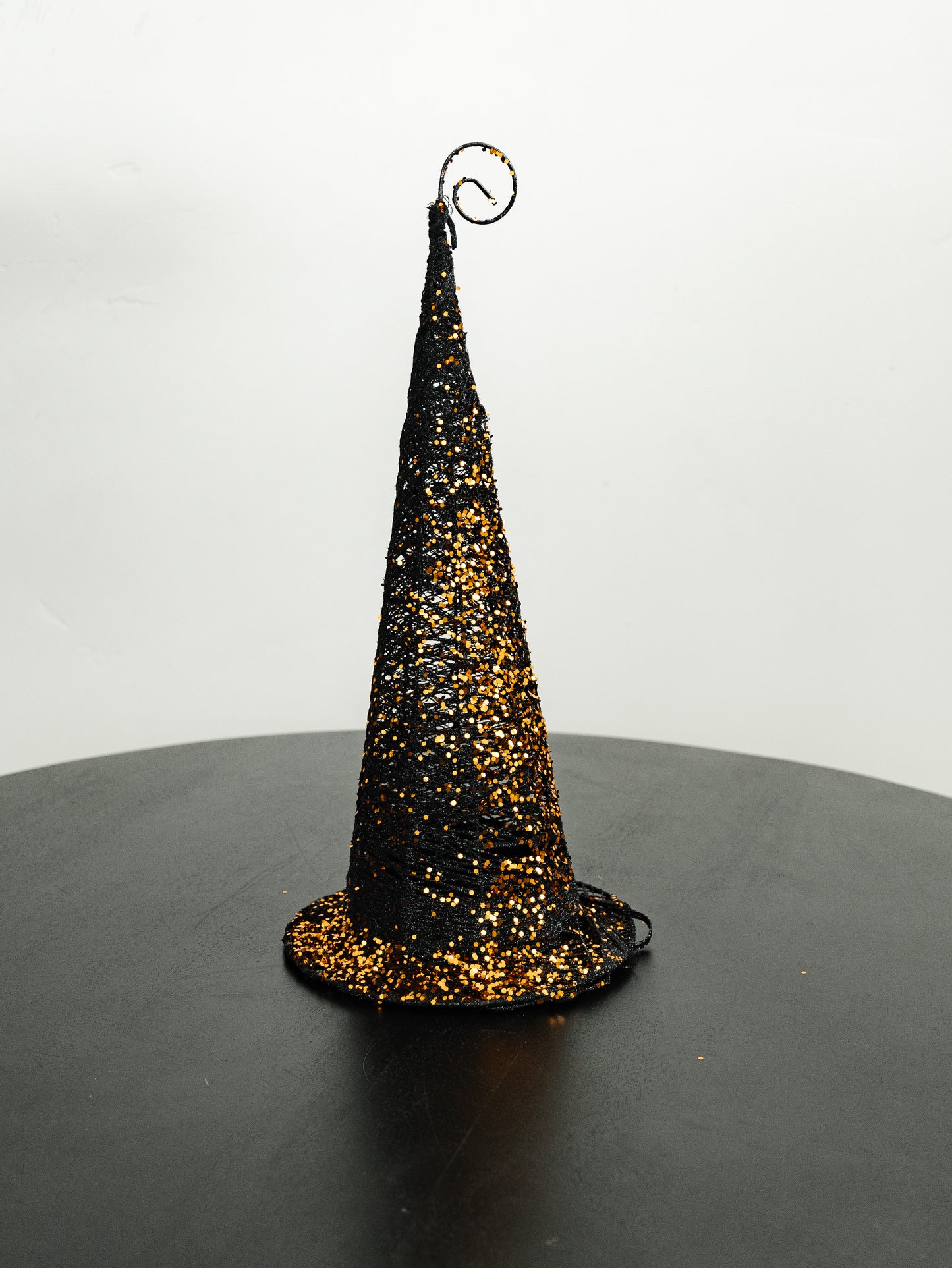 Black Glitter Wire Witches Hats - 3 Sizes
