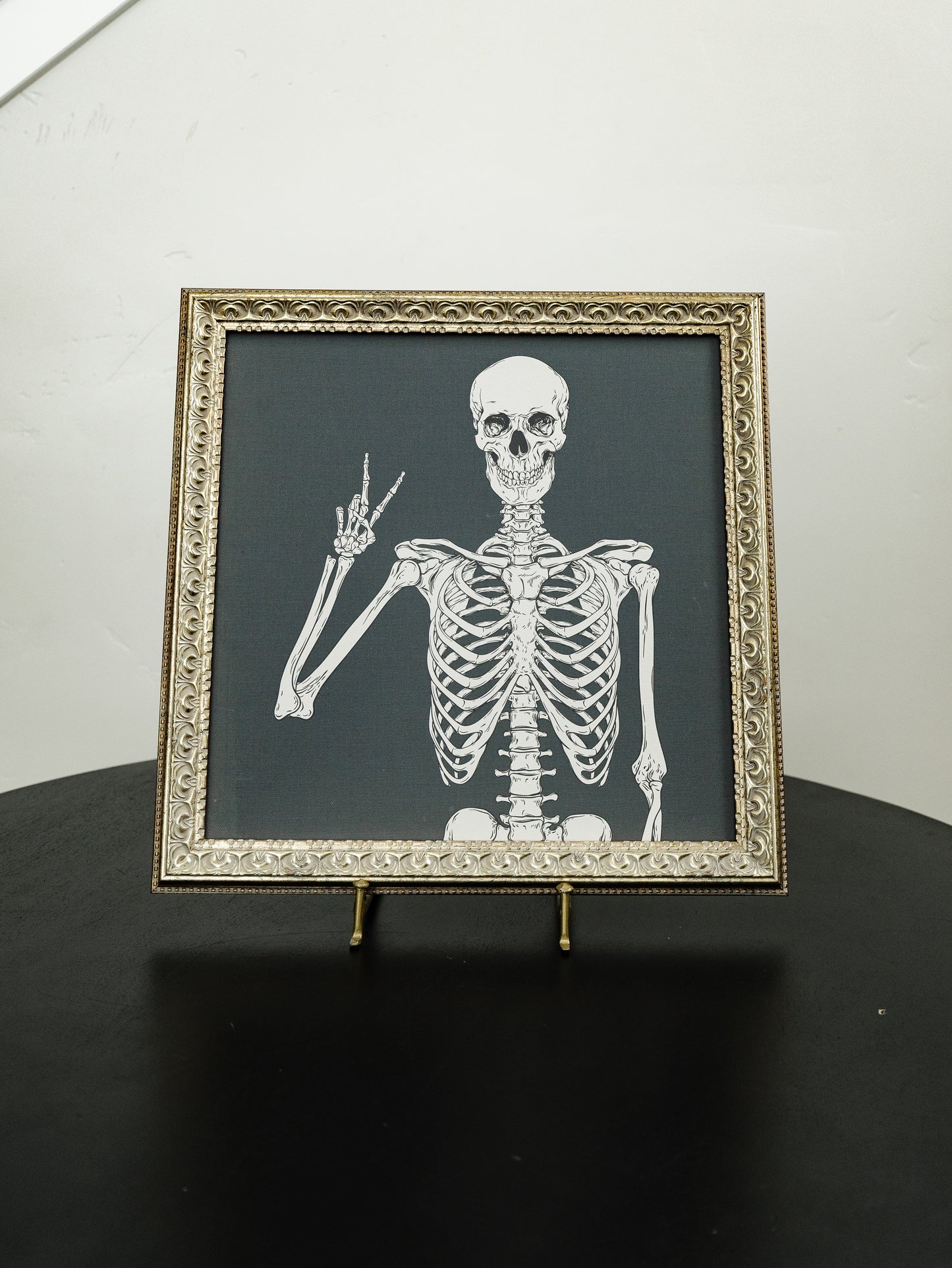 Halloween Skeleton Framed Art