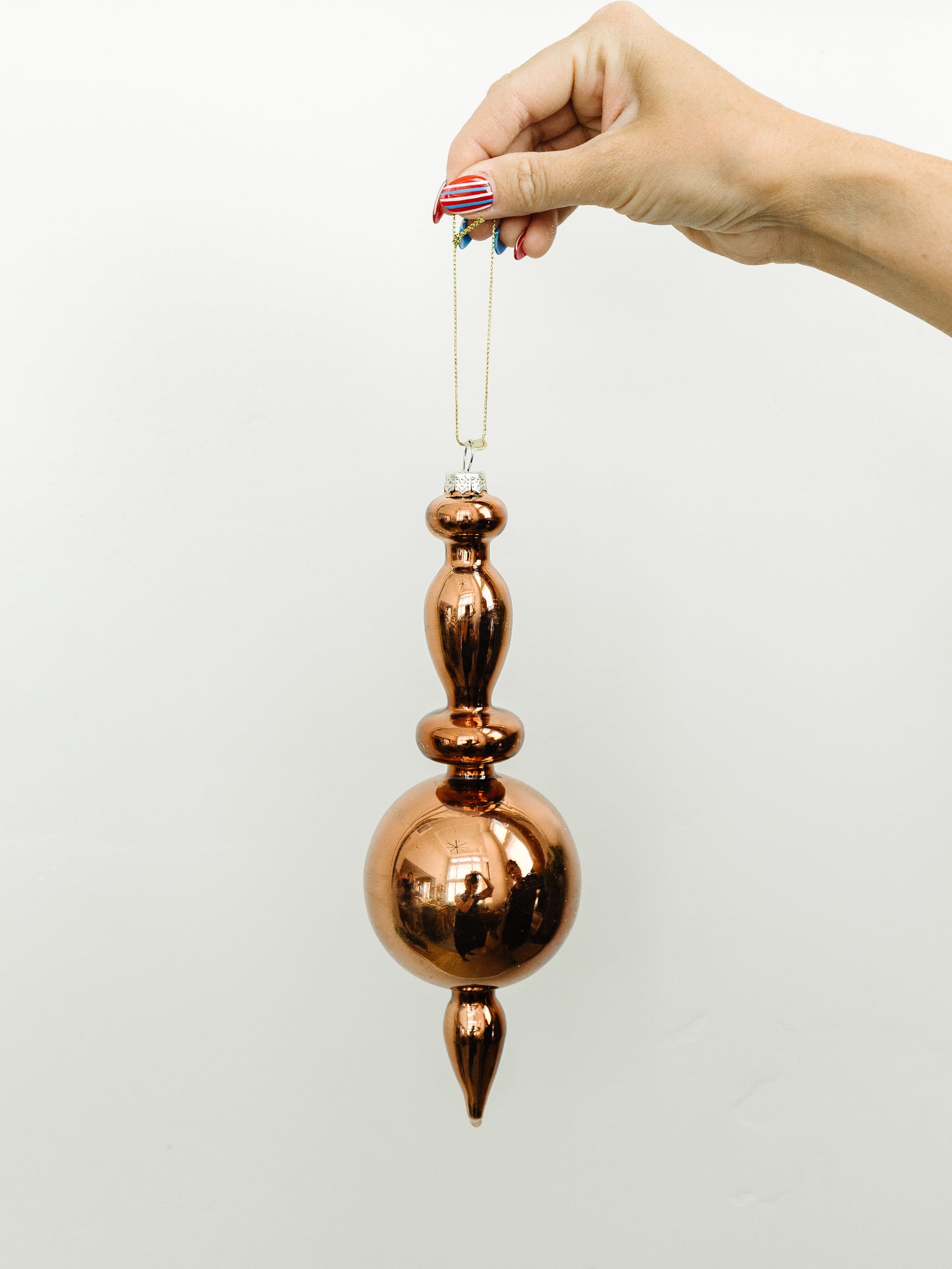 Copper Finial Ornament - 2 Styles - 10.5"