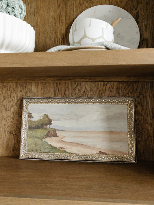 France Coastline Framed Art