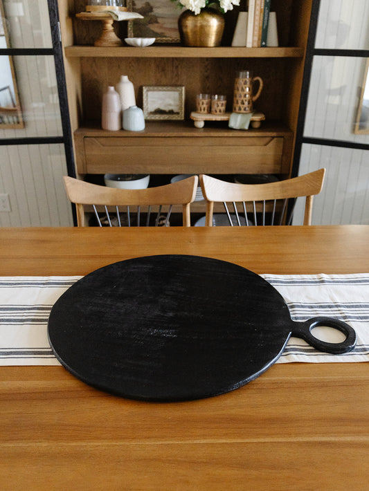 Black Stripe Table Runner