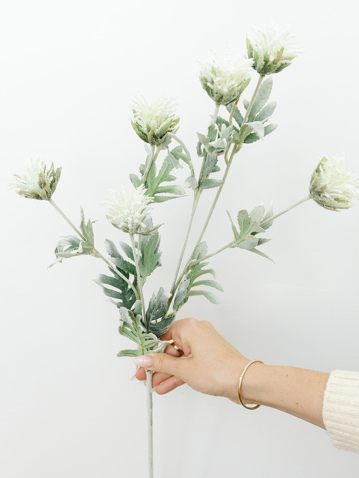 White Thistle Spray - 33"