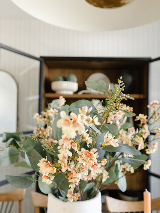 Blossom Spray Apricot Peach- 36"