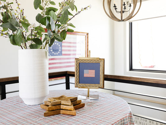 Blue American Flag Art - patriotic art