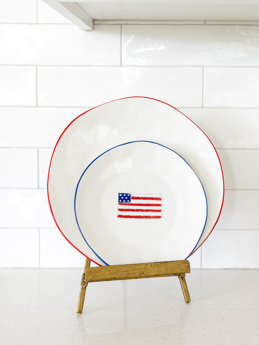 American Flag Plate - 8"