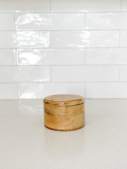 Acacia Wood Salt and Pepper Holder