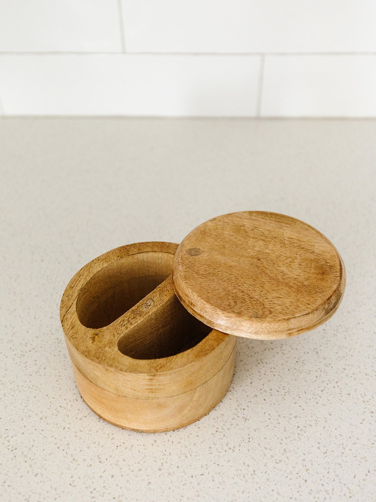 Acacia Wood Salt and Pepper Holder