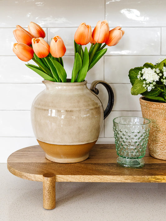 Dark Peach Real Touch Tulips - 13" - 12 Stem Bundle