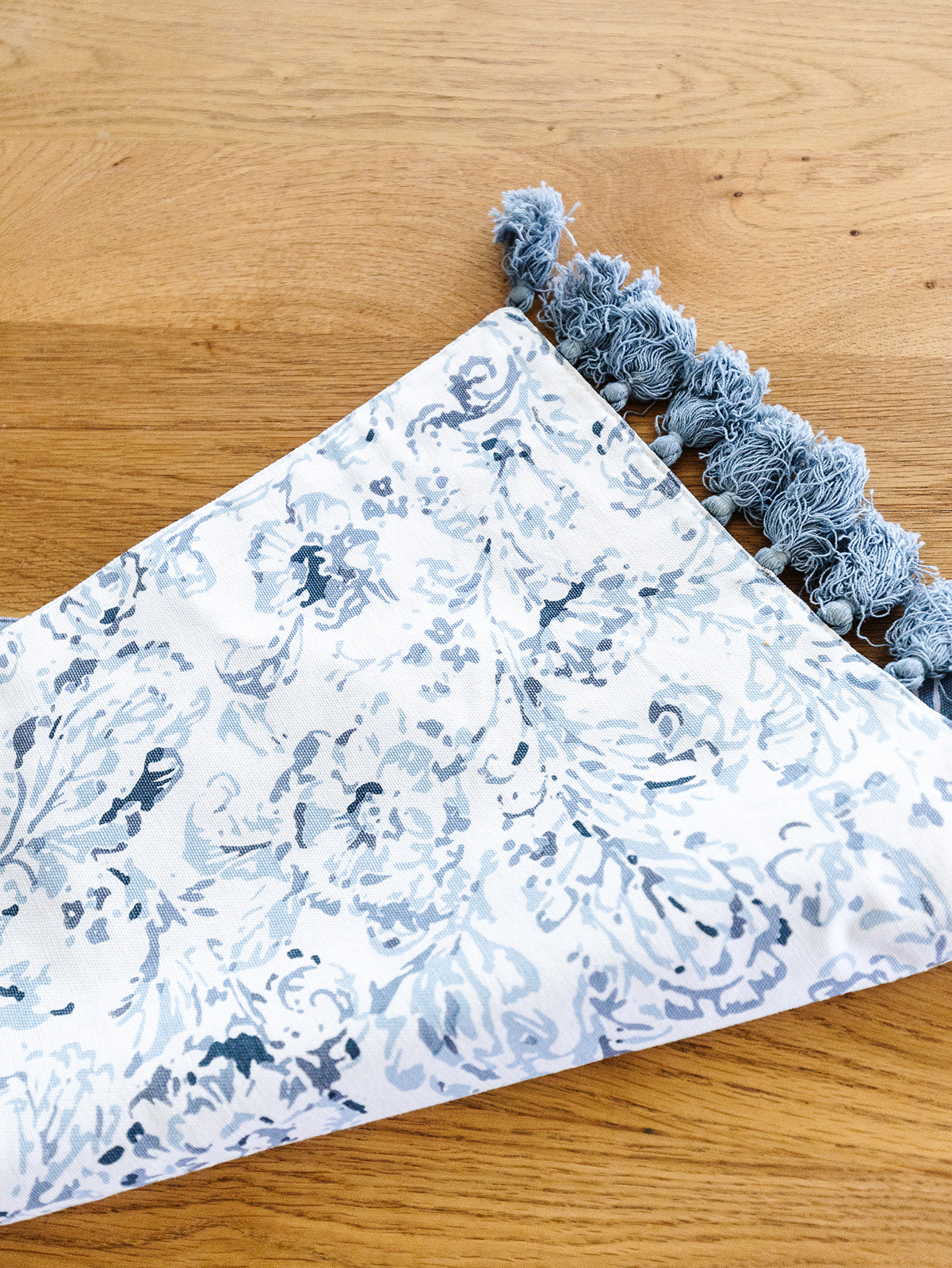 Indigo Blue Floral Table Runner