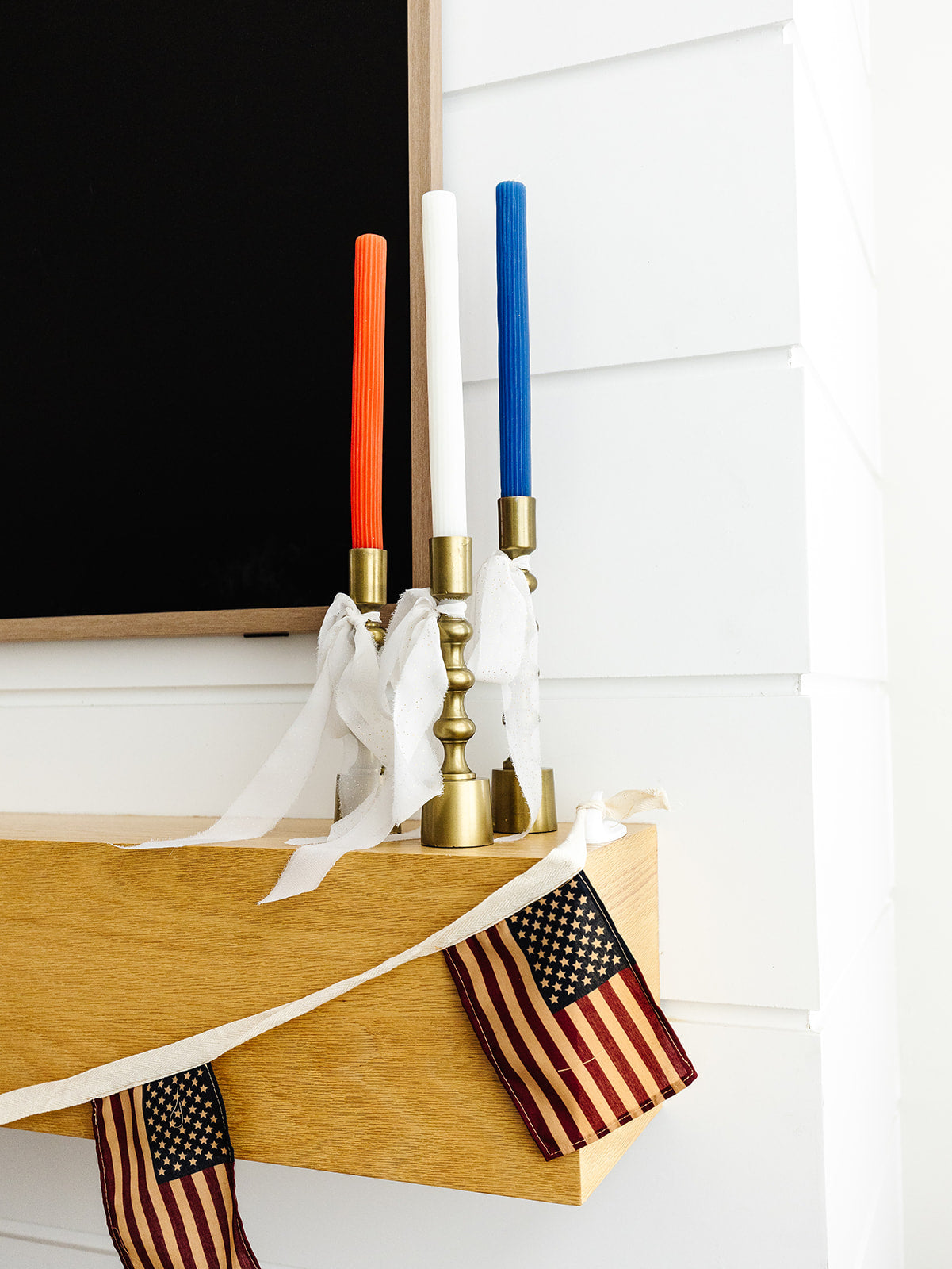 Patriotic Candle - Set of 2 - 3 Colors