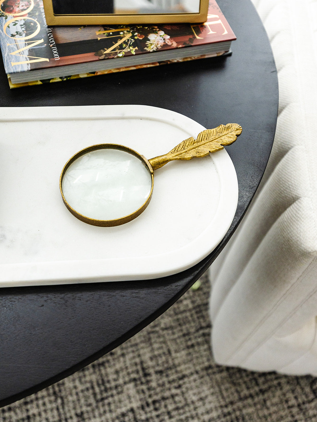 Magnifying Glass with Feather Handle
