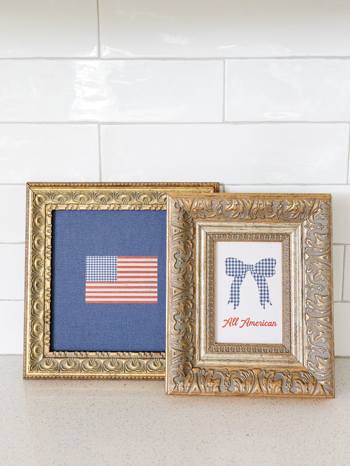 Blue American Flag Art - 3 Sizes
