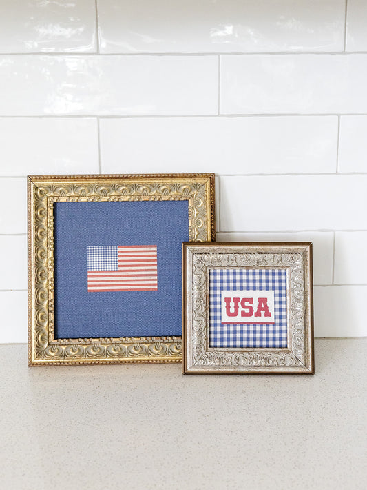 Blue American Flag Art - 3 Sizes
