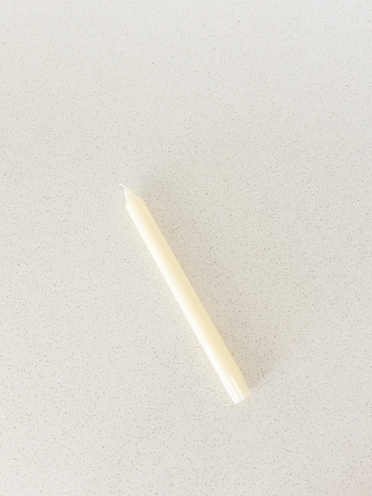 Unscented Cream Candle - 10"