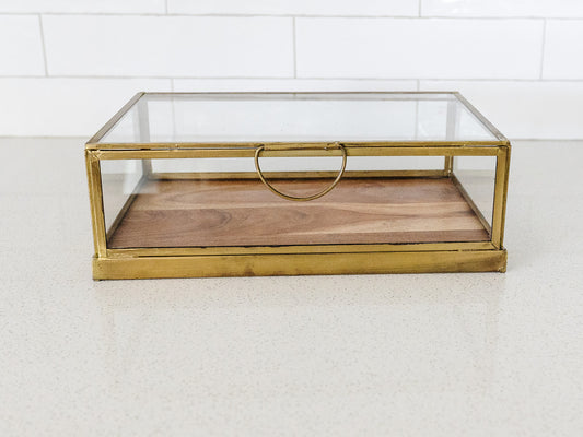 Brass & Glass Display Box