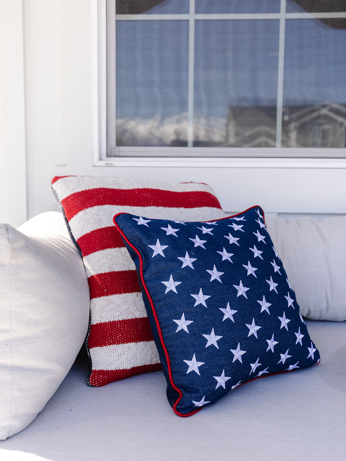 Americana Denim Blue Pillow