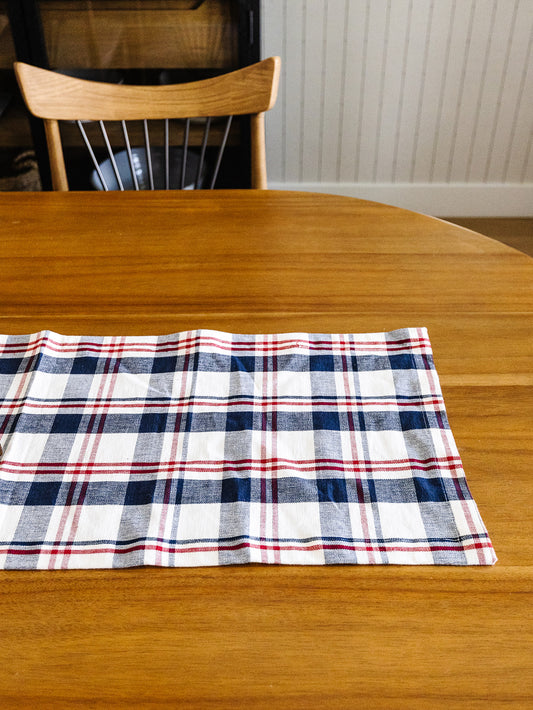 Sawyer Plaid Table Runner