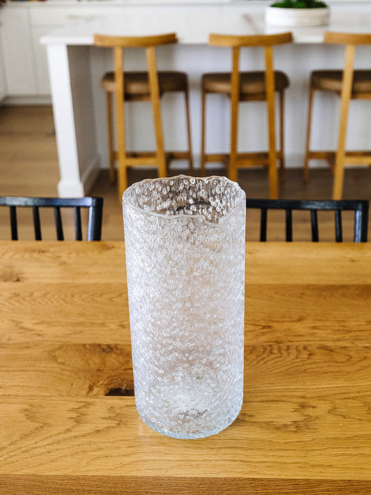 Seeded Glass Vase
