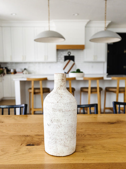 Distressed White Vases - 2 Styles