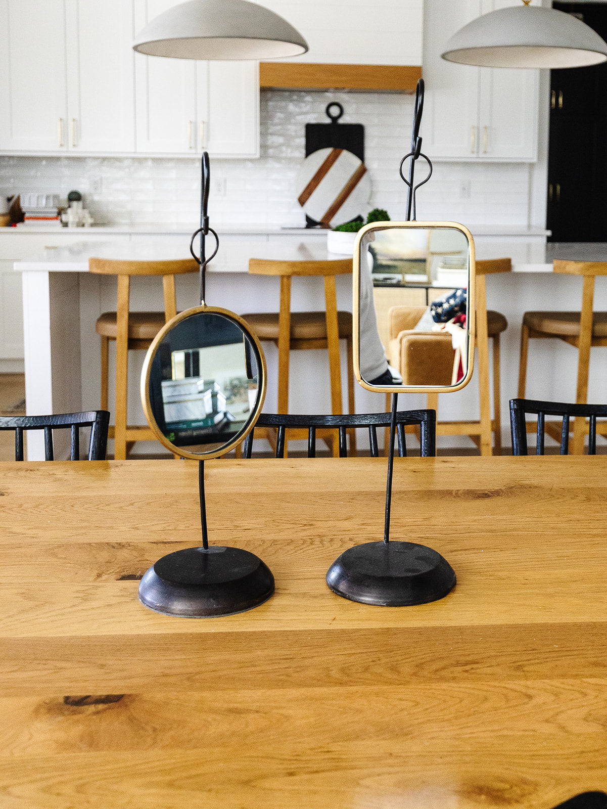 Tabletop Metal Mirror - 2 Styles