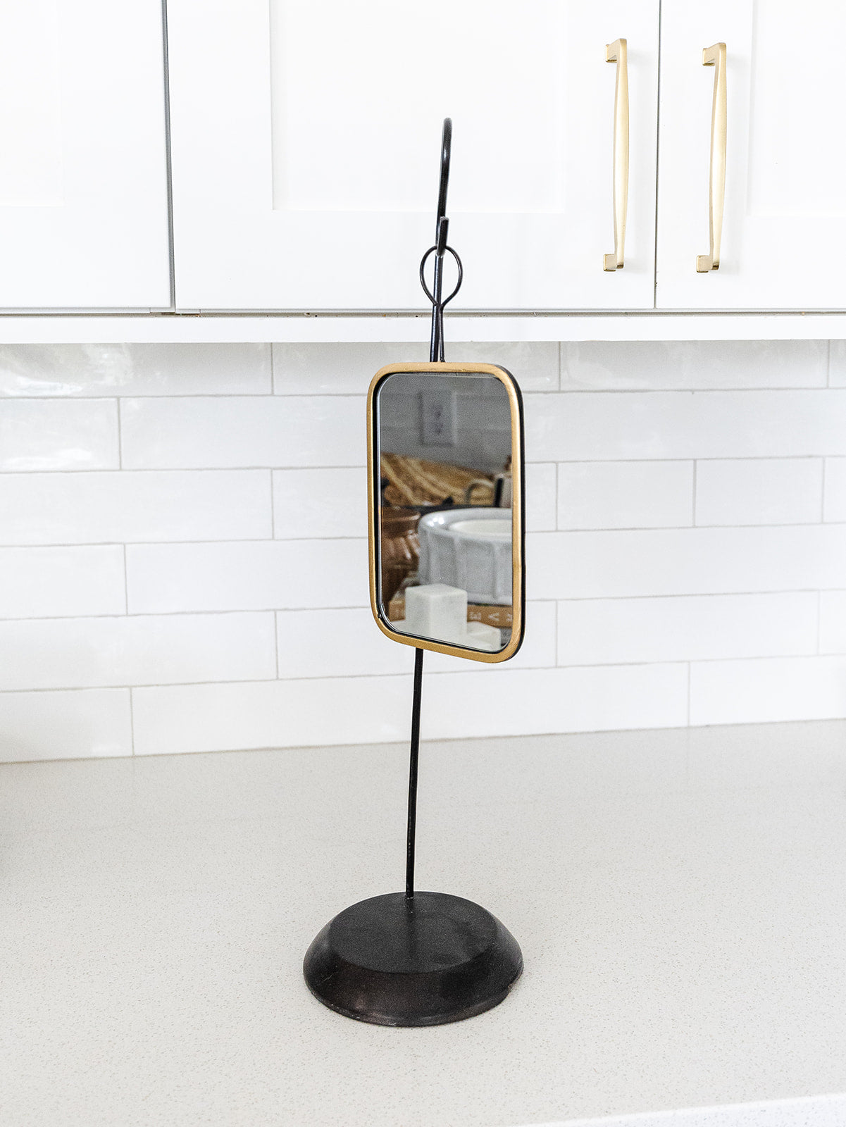 Tabletop Metal Mirror - 2 Styles