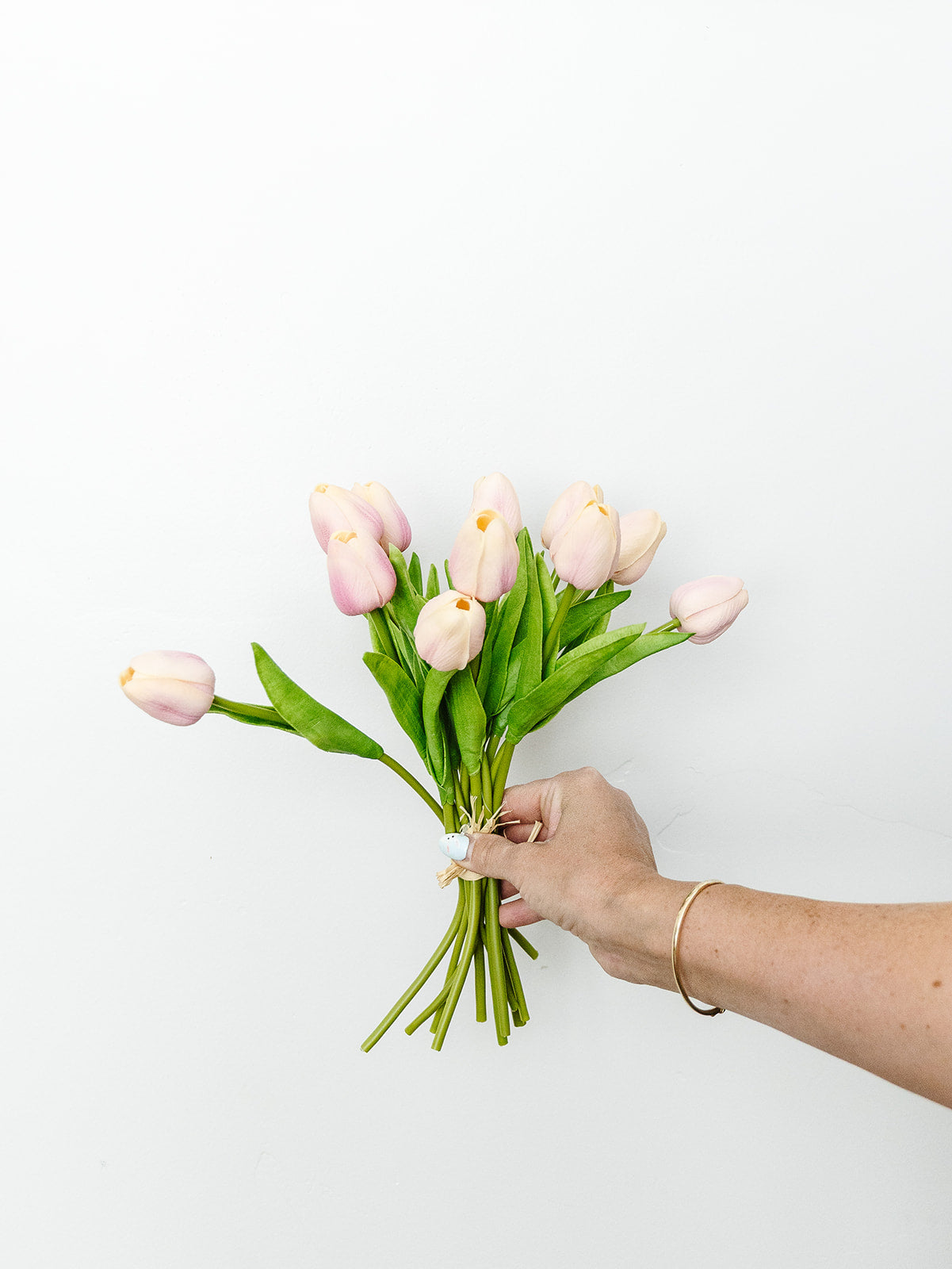 Pink Real Touch Tulip Bundle 13" - 12 Stems