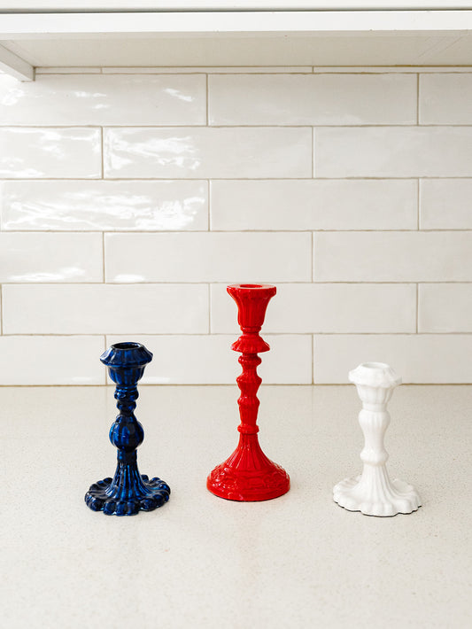Americana Taper Candle Holder - Set of 3